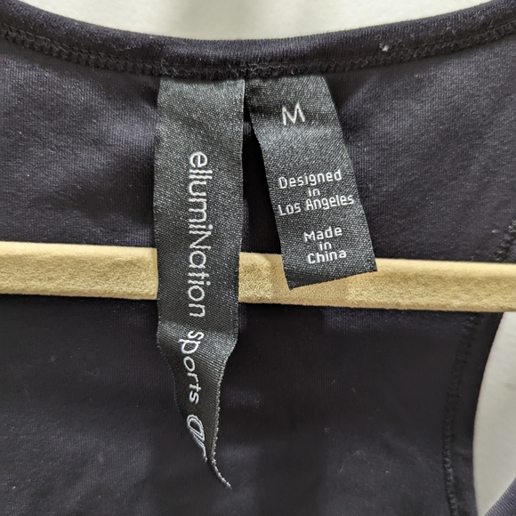 Ellumination Sports Black Tank Top Size Medium Exercise - Picture 3 of 4